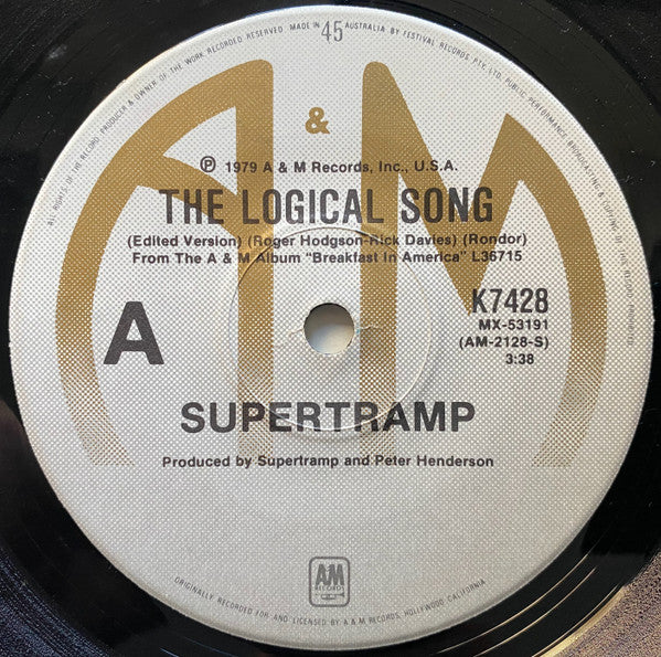 Supertramp : The Logical Song (7")