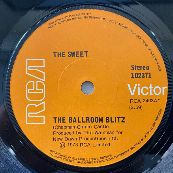The Sweet : The Ballroom Blitz (7", Single)