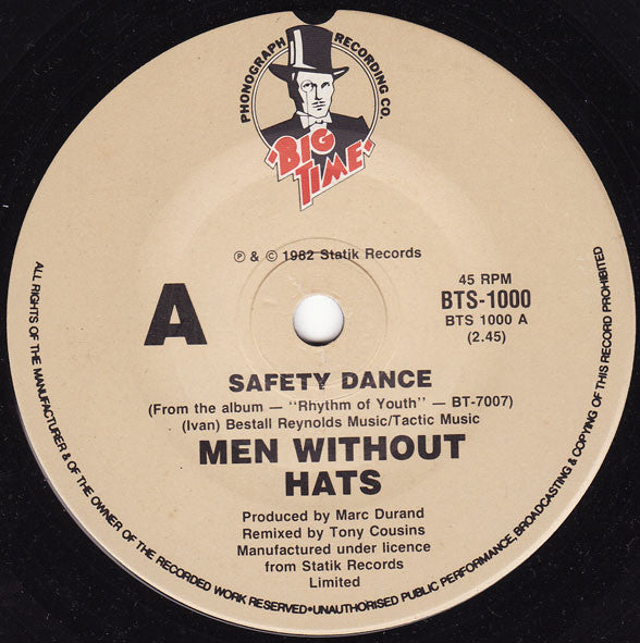Men Without Hats : The Safety Dance (7", Single)