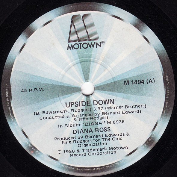 Diana Ross : Upside Down (7")