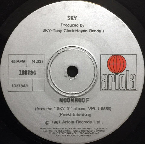 Sky (4) : Moonroof (7", Single)