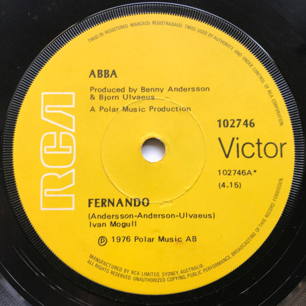 ABBA : Fernando (7", Single)