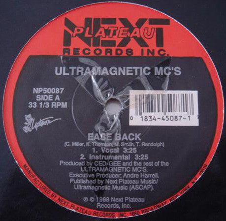Ultramagnetic MC's : Ease Back / Kool Keith Housing Things (12")