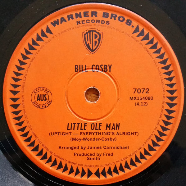 Bill Cosby : Little Ole Man (Uptight - Everything's Alright) (7", Single)