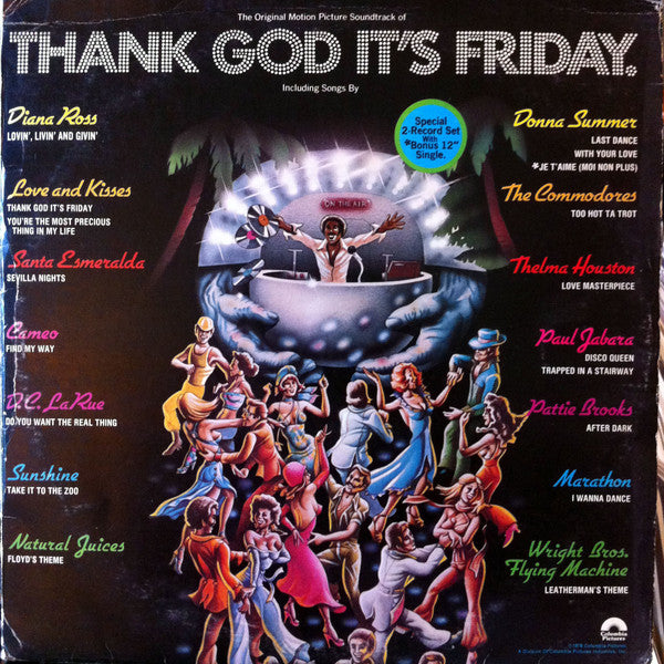 Various : Thank God It's Friday (The Original Motion Picture Soundtrack) (2xLP + 12", S/Sided)