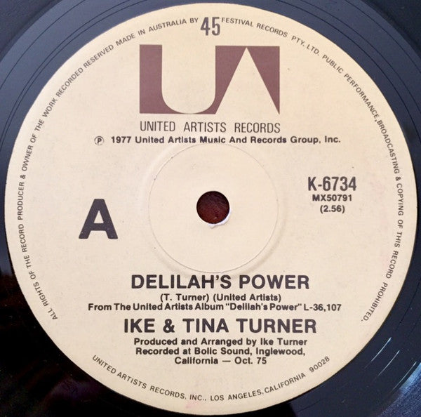 Ike & Tina Turner : Delilah's Power / (You've Got To) Put Something Into It (7", Single)