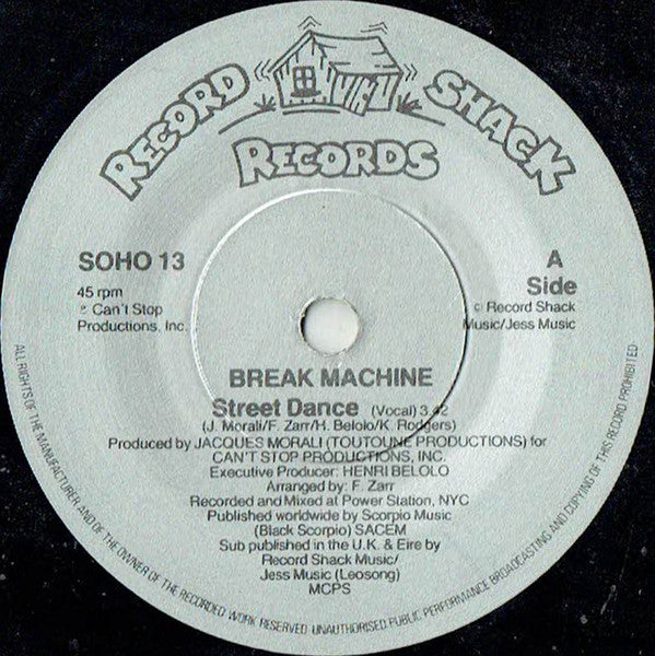 Break Machine : Street Dance (7", Com)