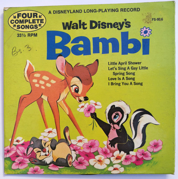 Unknown Artist : Walt Disney's Bambi (7")