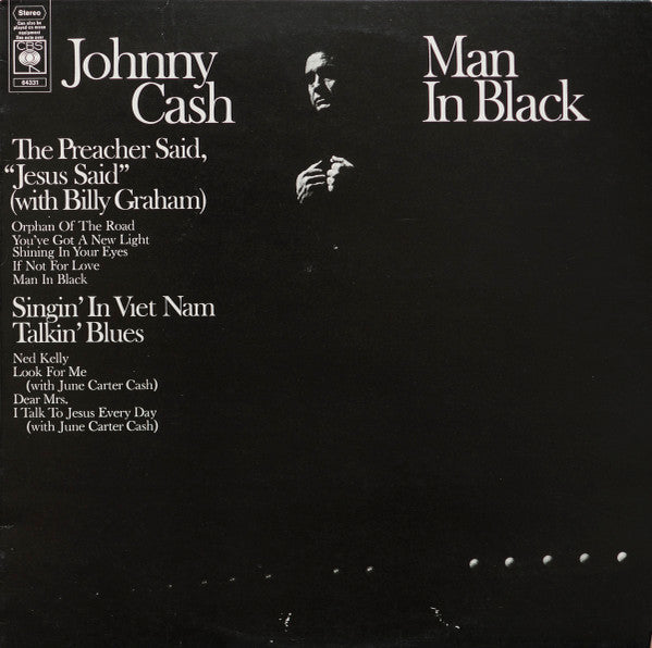 Johnny Cash : Man In Black (LP, Album)