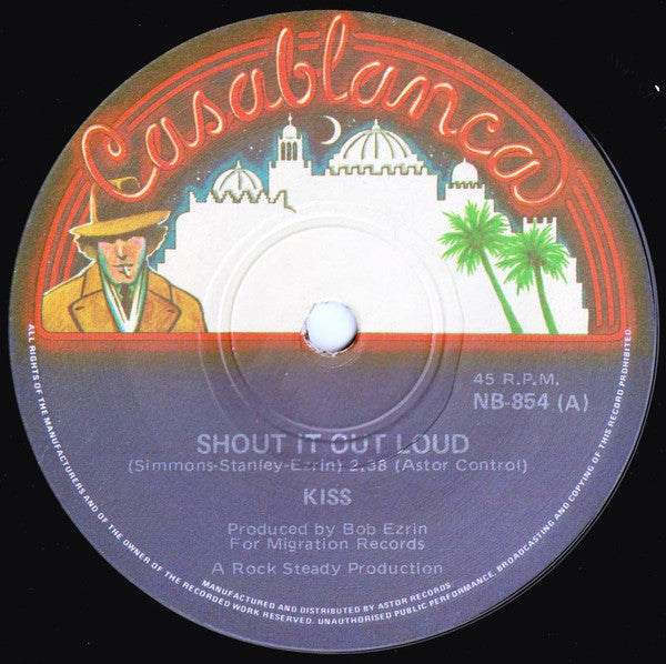 Kiss : Shout It Out Loud (7", Single)