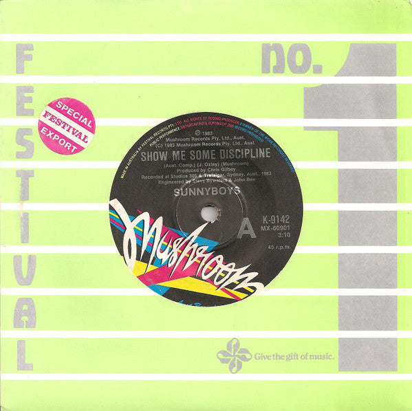 Sunnyboys : Show Me Some Discipline (7", Single, Ltd, Com)