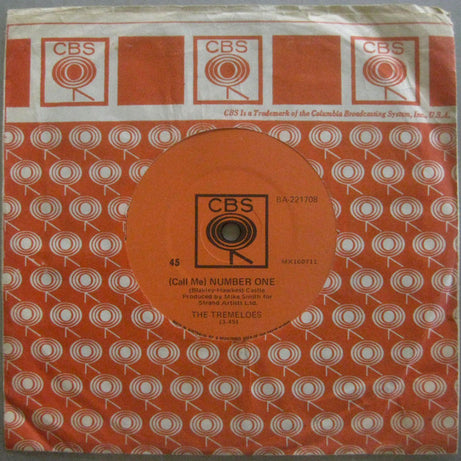 The Tremeloes : (Call Me) Number One (7", Single)