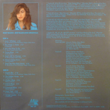 Rory Block : Best Blues And Originals (LP, Comp, Bla)