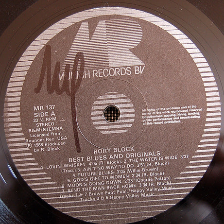 Rory Block : Best Blues And Originals (LP, Comp, Bla)