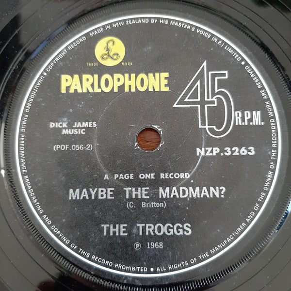 The Troggs : Little Girl (7", Single)