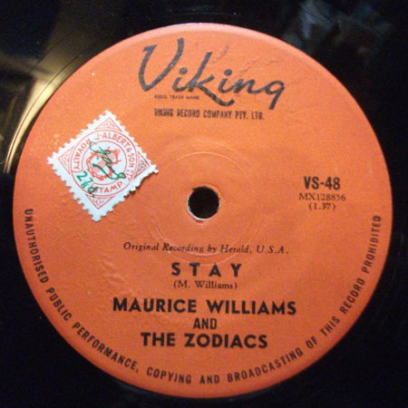 Maurice Williams & The Zodiacs : Stay (7", Single)