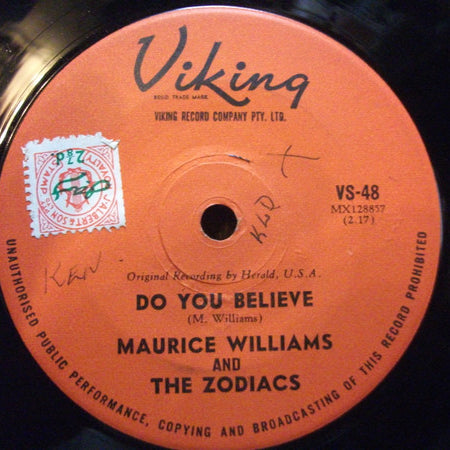 Maurice Williams & The Zodiacs : Stay (7", Single)