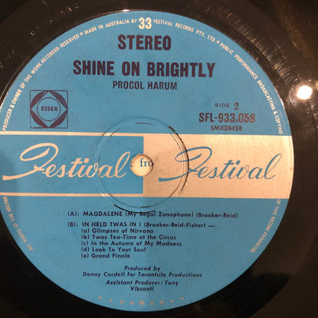 Procol Harum : Shine On Brightly (LP, Album)