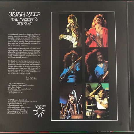 Uriah Heep : The Magician's Birthday (LP, Album, M/Print, Gat)