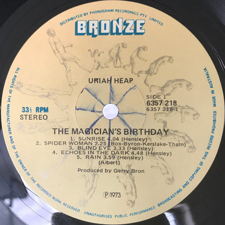 Uriah Heep : The Magician's Birthday (LP, Album, M/Print, Gat)