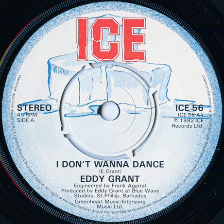 Eddy Grant : I Don't Wanna Dance (7", Single, Pic)