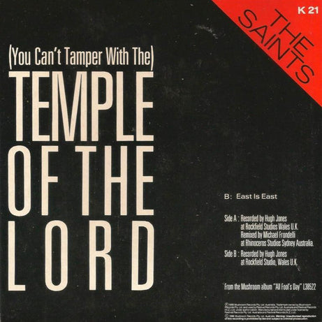 The Saints (2) : (You Can't Tamper With) The Temple Of The Lord (7", Single)