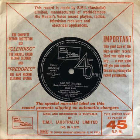 Diana Ross : Last Time I Saw Him (7", Single)