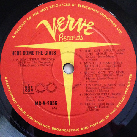 Various : Here Come The Girls (LP, Comp)
