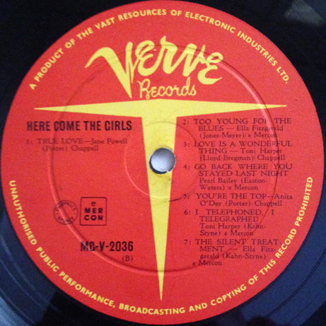 Various : Here Come The Girls (LP, Comp)