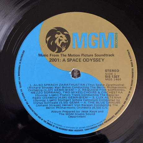 Various : 2001 - A Space Odyssey (Music From The Motion Picture Soundtrack) (LP, Album, RE)
