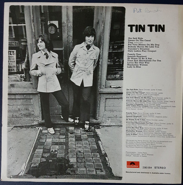 Tin Tin (5) : Toast And Marmalade For Tea (LP, Album)