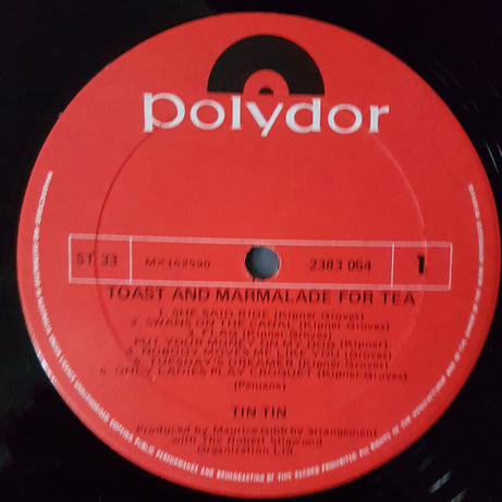 Tin Tin (5) : Toast And Marmalade For Tea (LP, Album)