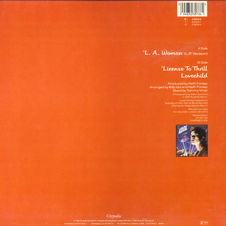 Billy Idol : L. A. Woman (12", Single)