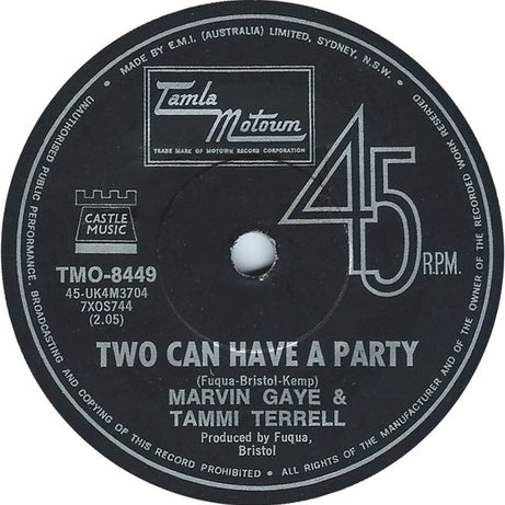 Marvin Gaye & Tammi Terrell : You're All I Need To Get By (7", Single, Mono)