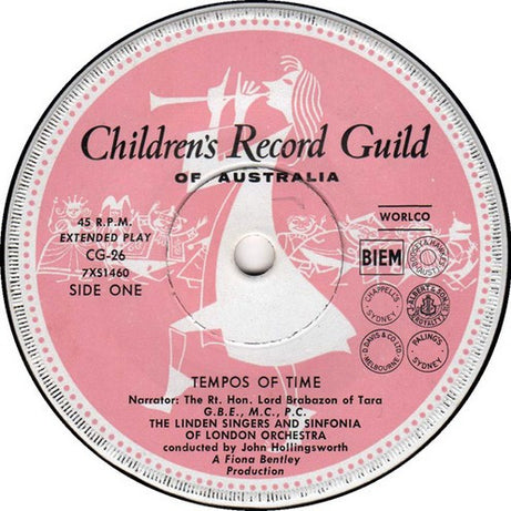 Various : Tempos Of Time (7", EP, Mono, Club, RE)