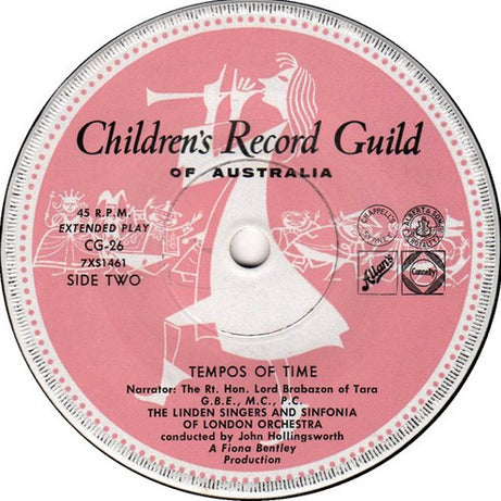 Various : Tempos Of Time (7", EP, Mono, Club, RE)