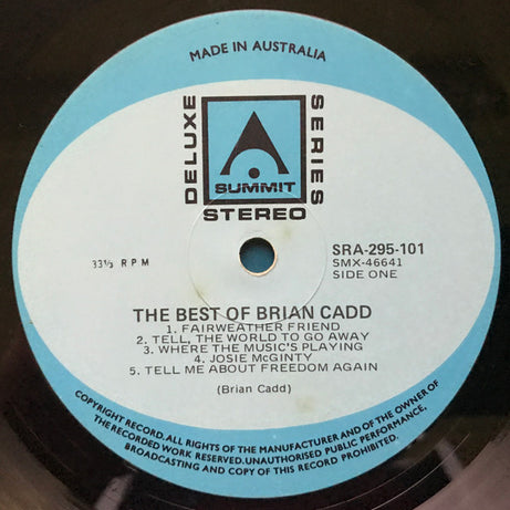Brian Cadd : Best Of Brian Cadd (LP, RE)