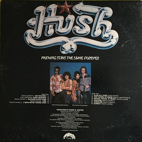 Hush (7) : Nothing Stays The Same Forever (The Best Of Hush Volume One) (LP, Comp, Gat)