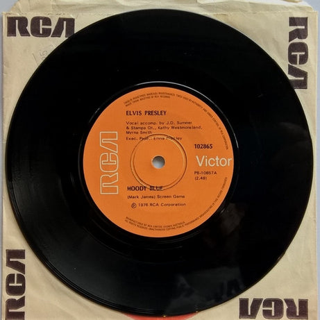 Elvis Presley : Moody Blue (7")