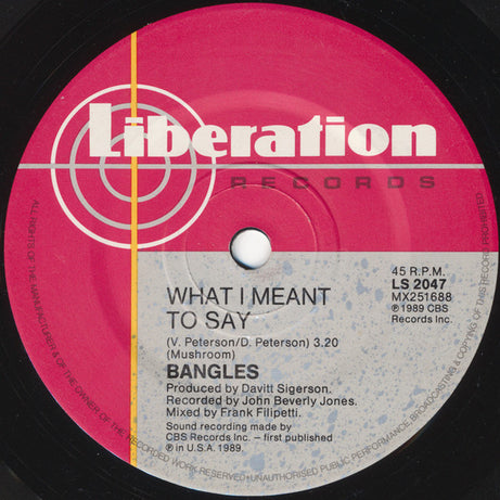 Bangles : Eternal Flame (7")