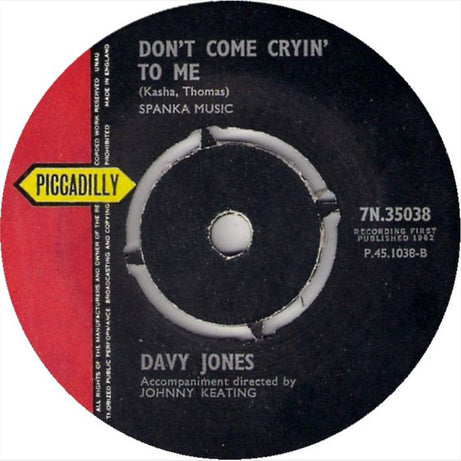 Davy Jones (6) : Jezebel (7")