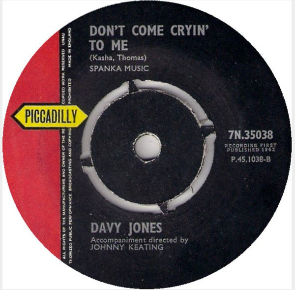 Davy Jones (6) : Jezebel (7")