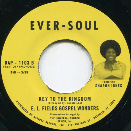 E. L. Fields Gospel Wonders Featuring Sharon Jones : Heaven Bound (7", RSD, Single, Ltd)