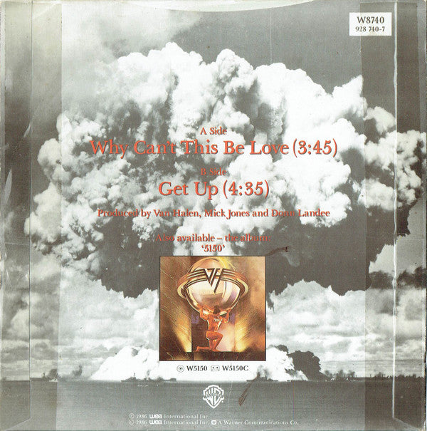 Van Halen : Why Can't This Be Love (7", Single, Pap)