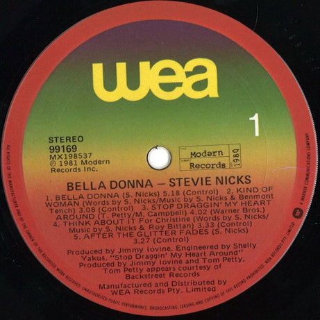 Stevie Nicks : Bella Donna (LP, Album)
