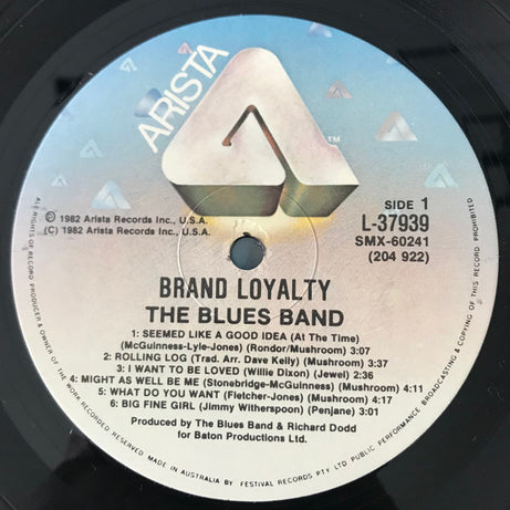 The Blues Band : Brand Loyalty (LP, Album)