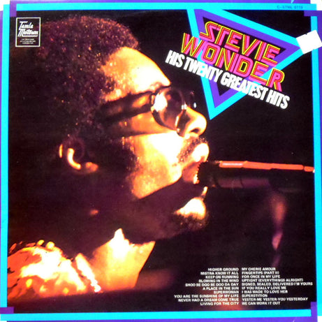 Stevie Wonder : His Twenty Greatest Hits (LP, Comp, RE)