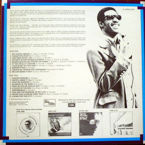 Stevie Wonder : His Twenty Greatest Hits (LP, Comp, RE)