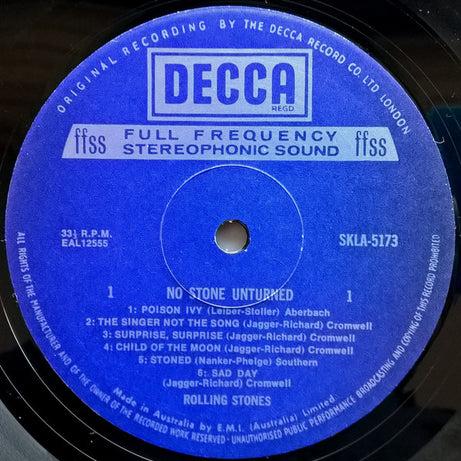 The Rolling Stones : No Stone Unturned (LP, Comp)
