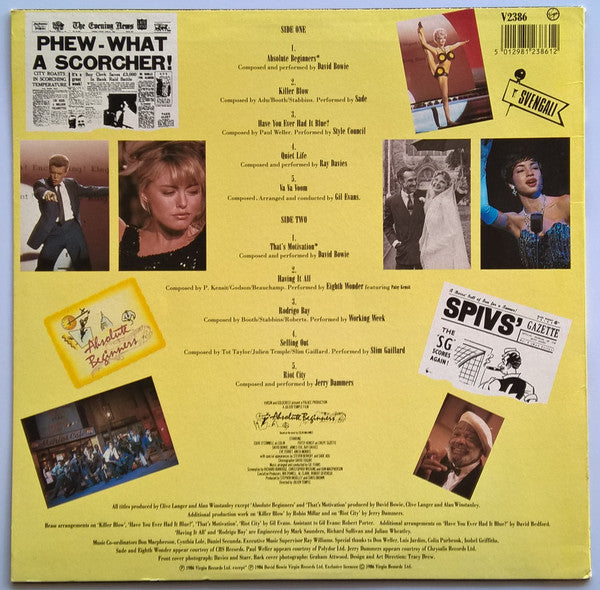 Various : Absolute Beginners - The Musical (Songs From The Original Motion Picture) (LP)